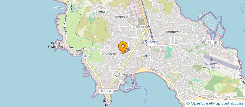 localisation de l'entreprise MADAME CLEMENCE RIVIER  QUIBERON