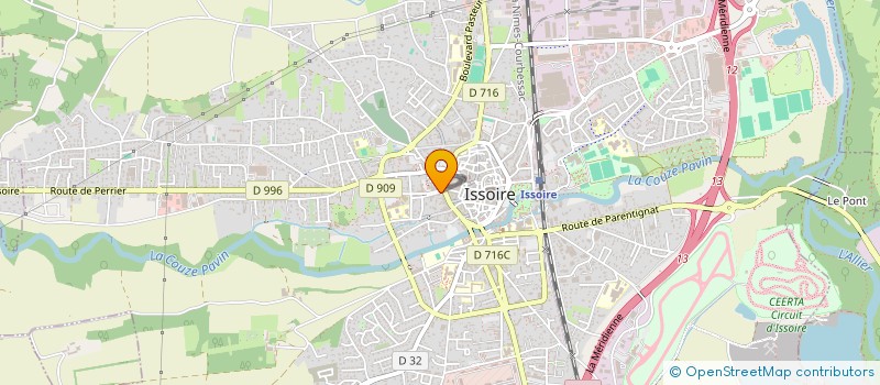 localisation de l'entreprise MADAME CLEMENCE ROCHE  ISSOIRE