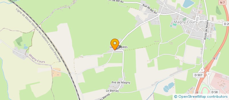 localisation de l'entreprise MADAME CLEMENCE RODRIGUES  MAGNY COURS