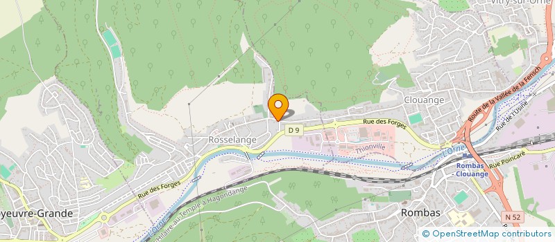 localisation de l'entreprise MADAME CLEMENCE RONFORT  ROSSELANGE