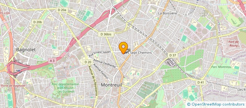 localisation de l'entreprise MADAME CLEMENCE ROUAUD  MONTREUIL