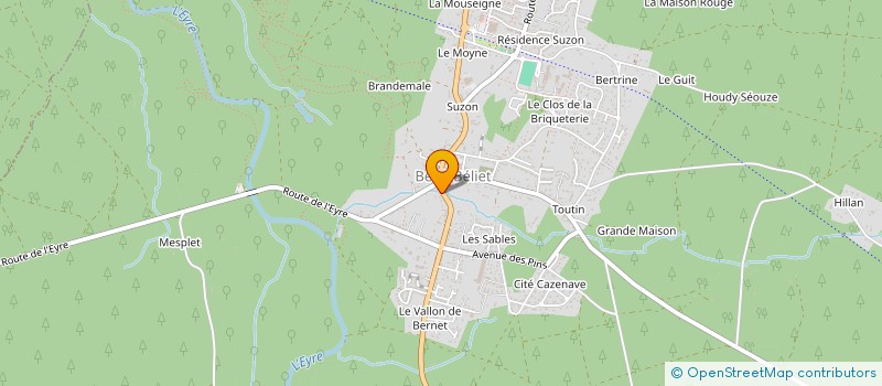 localisation de l'entreprise MADAME CLEMENCE RUAULT  SAINT-LAURENT-DU-PLAN