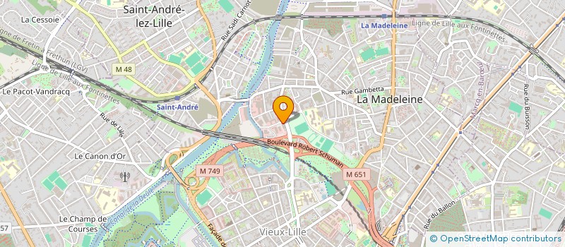 localisation de l'entreprise MADAME CLEMENCE RUET à LA MADELEINE