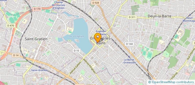 localisation de l'entreprise MADAME CLEMENCE SABERI  ENGHIEN-LES-BAINS