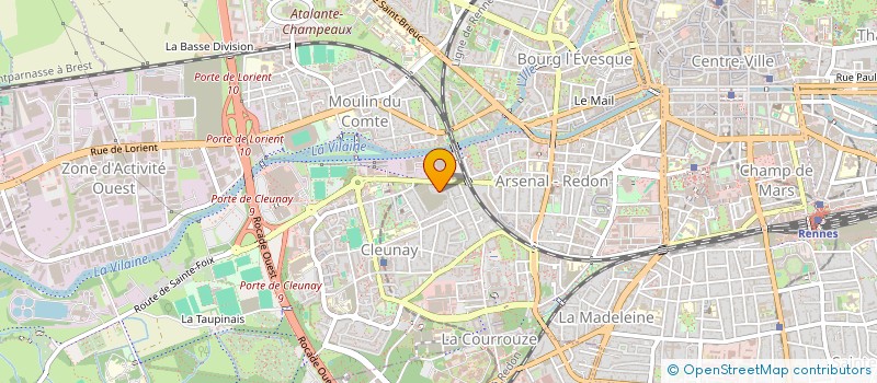 localisation de l'entreprise MADAME CLEMENCE SAUNIER  RENNES