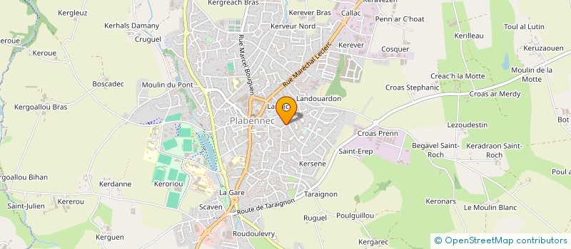 localisation de l'entreprise MADAME CLEMENCE SAUPIN  PLABENNEC