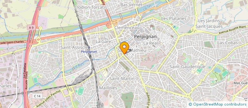 localisation de l'entreprise MADAME CLEMENCE SEBAH  PERPIGNAN