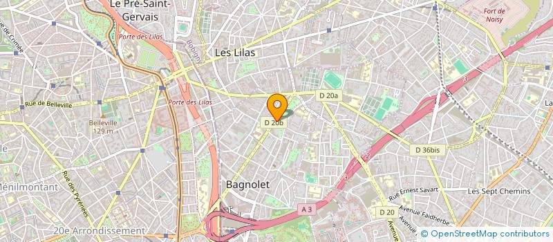 localisation de l'entreprise MADAME CLEMENCE SEURAT à BAGNOLET