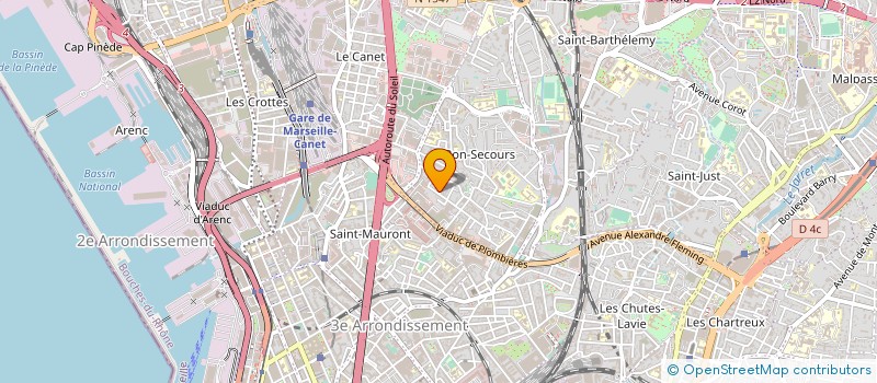 localisation de l'entreprise MADAME CLEMENCE SIRANGOM à MARSEILLE