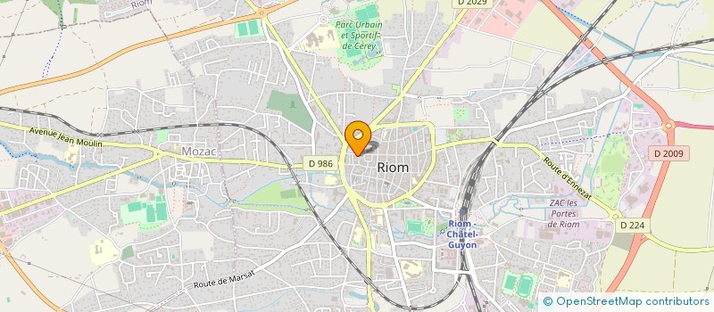 localisation de l'entreprise MADAME CLEMENCE THELLIER  RIOM