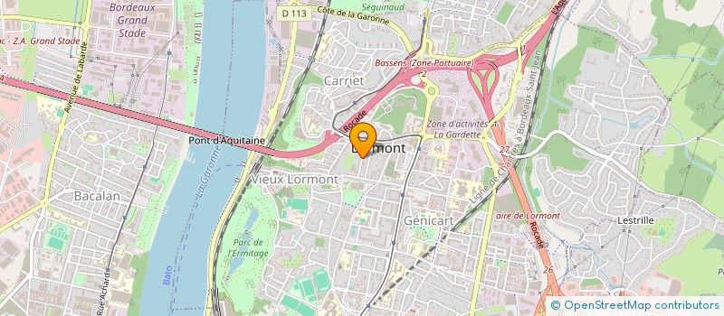 localisation de l'entreprise MADAME CLEMENCE THEUX  LORMONT