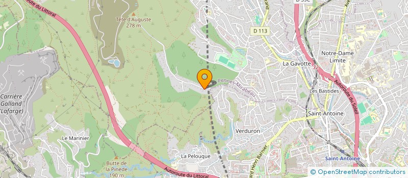 localisation de l'entreprise MADAME CLEMENCE THIRAULT  LES PENNES-MIRABEAU