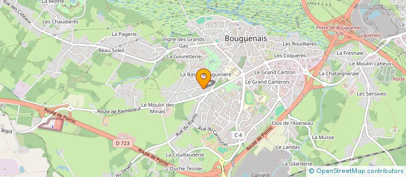 localisation de l'entreprise MADAME CLEMENCE THOMAS  BOUGUENAIS