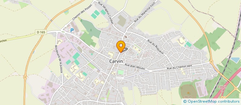 localisation de l'entreprise MADAME CLEMENCE TOUTAIN  CARVIN