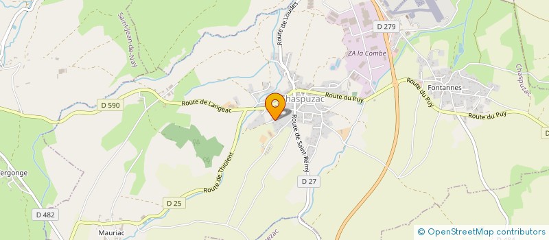 localisation de l'entreprise MADAME CLEMENCE TRESCARTE à CHASPUZAC