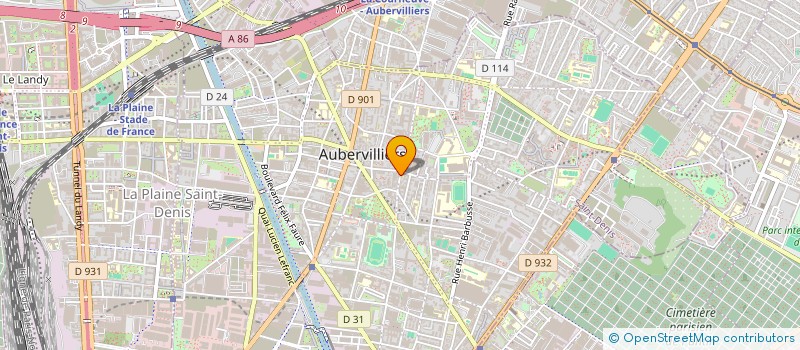 localisation de l'entreprise MADAME CLEMENCE TURPIN  AUBERVILLIERS