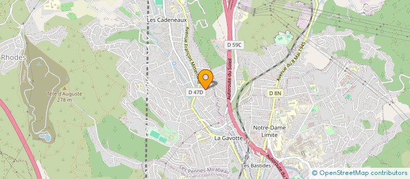 localisation de l'entreprise MADAME CLEMENCE VANDENHOECK à LES PENNES-MIRABEAU