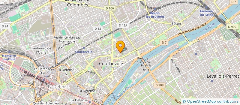 localisation de l'entreprise MADAME CLEMENCE VANNEREAU à COURBEVOIE