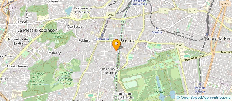 localisation de l'entreprise MADAME CLEMENCE VERON à SCEAUX