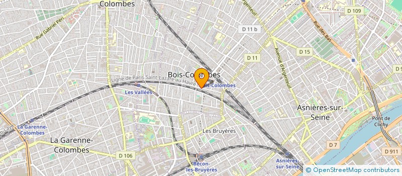 localisation de l'entreprise MADAME CLEMENCE VIRGINIE LEROY à BOIS-COLOMBES