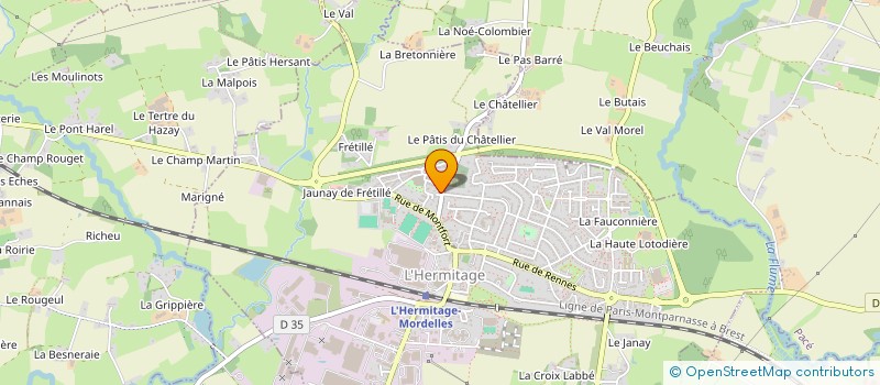 localisation de l'entreprise MADAME CLEMENCE VOGT  L'HERMITAGE