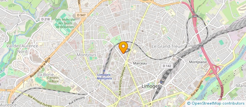 localisation de l'entreprise MADAME CLEMENCE VOIRIN à LIMOGES
