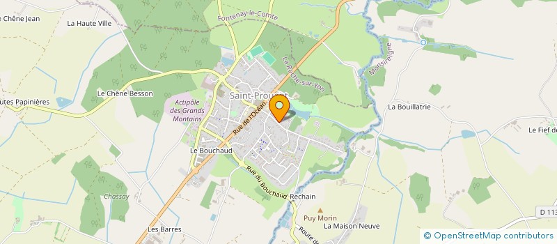 localisation de l'entreprise MADAME CLEMENT DROUIN  SAINT-PROUANT