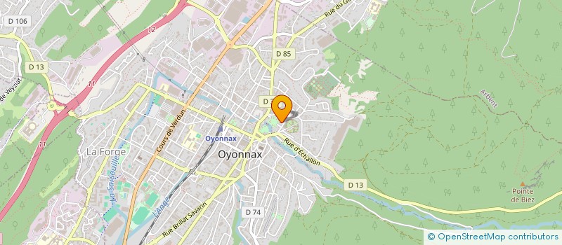 localisation de l'entreprise MADAME CLEMENT GAGET à OYONNAX