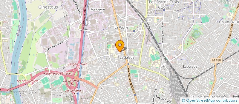 localisation de l'entreprise MADAME CLEMENT LAREPE à TOULOUSE