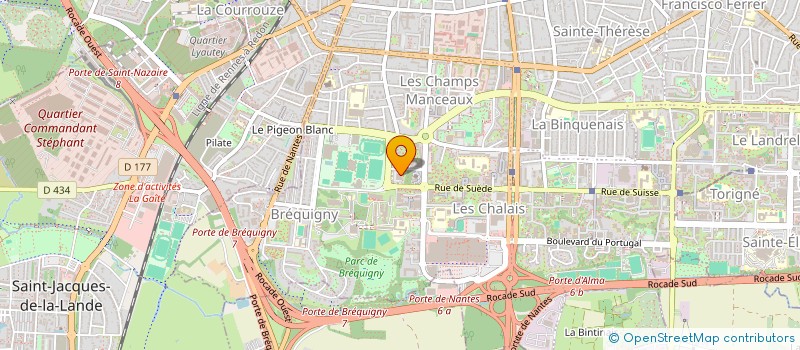 localisation de l'entreprise MADAME CLEMENTILDE DESIR  RENNES