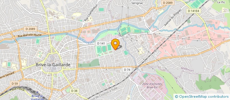 localisation de l'entreprise MADAME CLEMENTINE ARDOUIN  BRIVE-LA-GAILLARDE