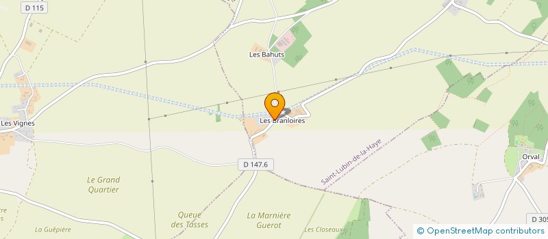 localisation de l'entreprise MADAME CLEMENTINE AUBRUN à SAINT-LUBIN-DE-LA-HAYE