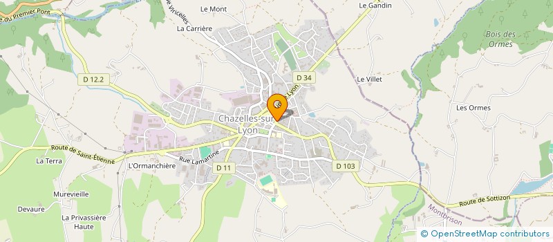 localisation de l'entreprise MADAME CLEMENTINE BADOL  CHAZELLES-SUR-LYON