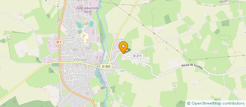 localisation de l'entreprise MADAME CLEMENTINE BARRAULT JANVIER  VIBRAYE