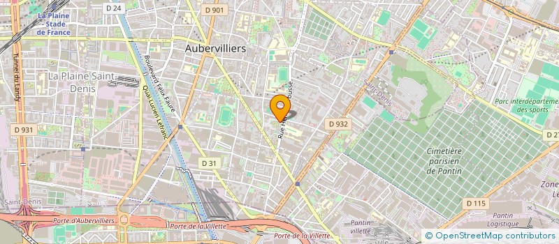 localisation de l'entreprise MADAME CLEMENTINE BATA  AUBERVILLIERS