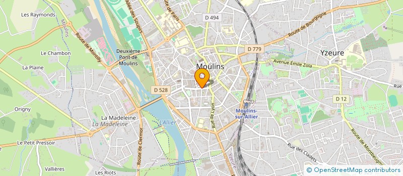 localisation de l'entreprise MADAME CLEMENTINE BELLERI  MOULINS