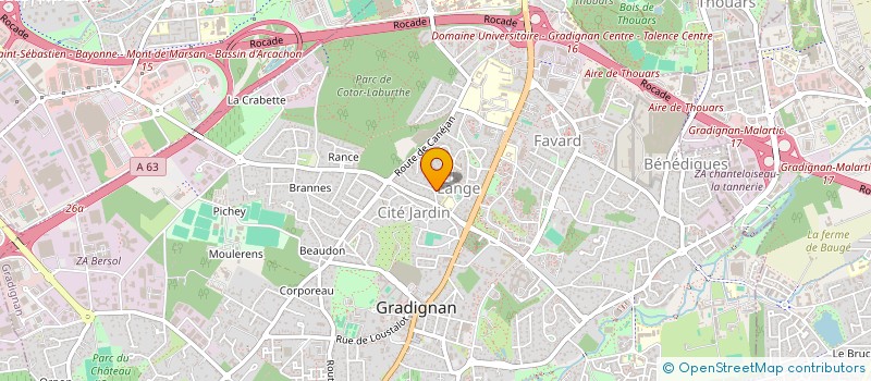 localisation de l'entreprise MADAME CLEMENTINE BERGER à GRADIGNAN