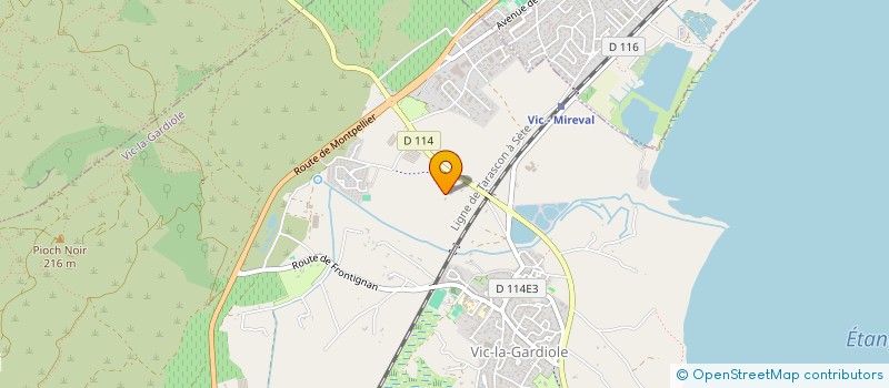 localisation de l'entreprise MADAME CLEMENTINE BILLOT  VIC-LA-GARDIOLE