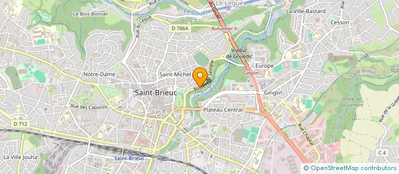 localisation de l'entreprise MADAME CLEMENTINE BORDEAU à SAINT-BRIEUC