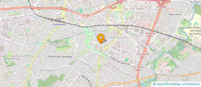 localisation de l'entreprise MADAME CLEMENTINE BOUISSOU à COLOMIERS