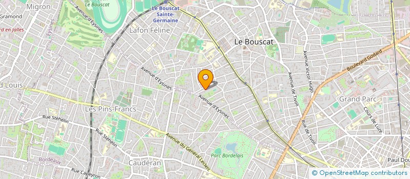 localisation de l'entreprise MADAME CLEMENTINE BRAME  LE BOUSCAT