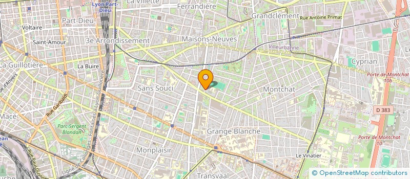 localisation de l'entreprise MADAME CLEMENTINE BRUNEAU  LYON