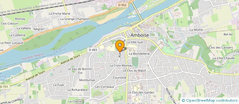 localisation de l'entreprise MADAME CLEMENTINE BRUNET DE SAIRIGNE  AMBOISE