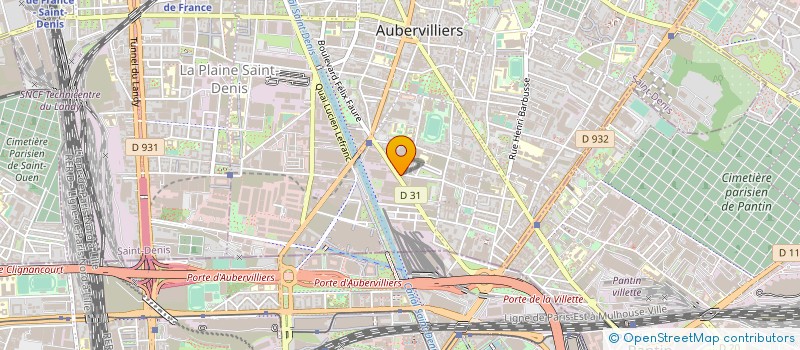 localisation de l'entreprise MADAME CLEMENTINE CAU à AUBERVILLIERS