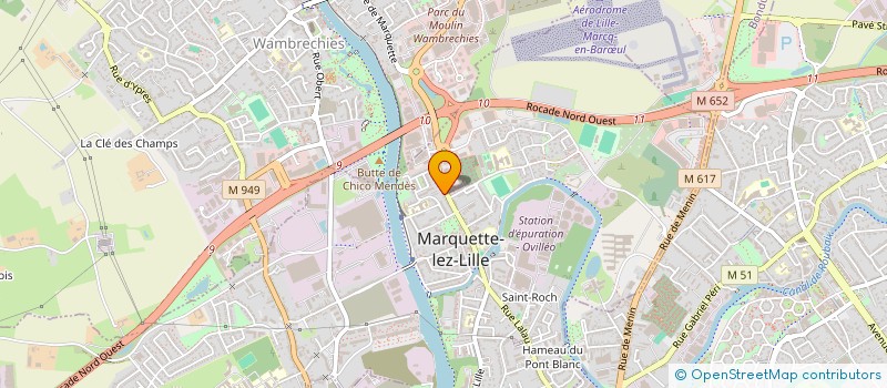 localisation de l'entreprise MADAME CLEMENTINE CAUS  MARQUETTE-LEZ-LILLE