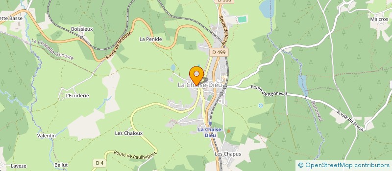 localisation de l'entreprise MADAME CLEMENTINE CHABANAUD  LA CHAISE-DIEU