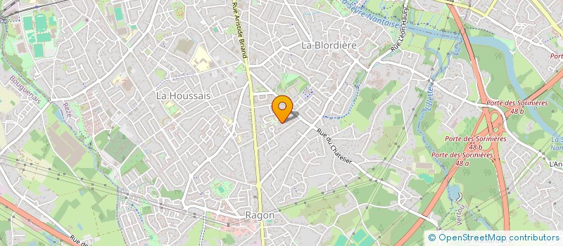 localisation de l'entreprise MADAME CLEMENTINE CHARTIER  BOUGUENAIS