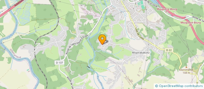 localisation de l'entreprise MADAME CLEMENTINE CLAUDEL  SAINT-PIERRE-D'IRUBE