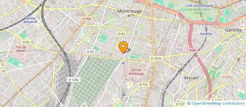 localisation de l'entreprise MADAME CLEMENTINE COLLINET à MONTROUGE