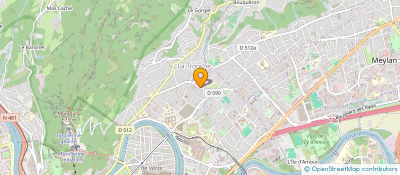 localisation de l'entreprise MADAME CLEMENTINE COMTE  LA TRONCHE